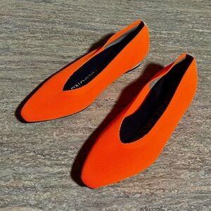 Seven All Around X NODO Knit Vibrant Orange Women's Slip-On Shoes